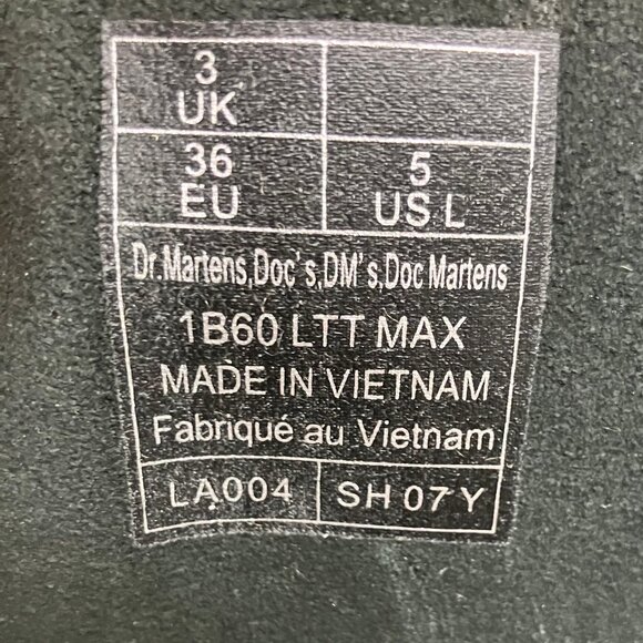 Dr. Martens 1b60 Max Lace LTT boots US 5.5 britain platform jadon aggy 1420 quad - Picture 15 of 15